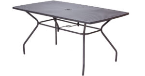 Green Bay metalni ba&scaron;tenski sto Melfi sivi 150x90 cm